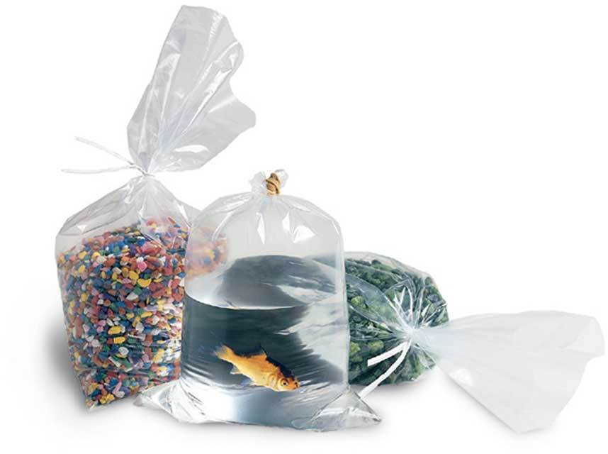 Clear Poly Bags 1-Mil Flat Open Top Plastic Packaging Packing Multiple Sizes