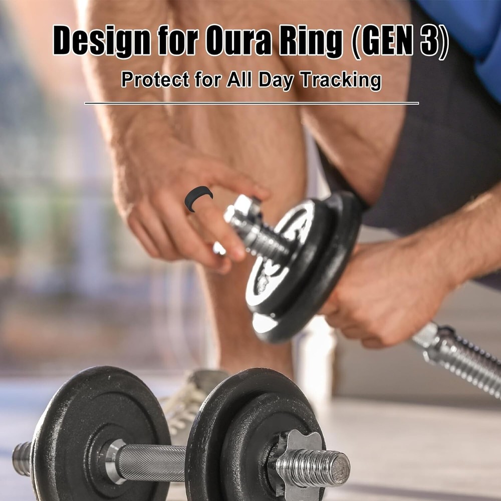 Ring Protector Compatible with Oura Ring, Silicone Scratch Protection Size: S