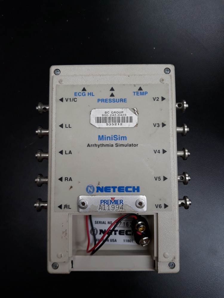 Netech MiniSim Patient ECG Arrhythmia Advanced Parameter Simulator (E3)