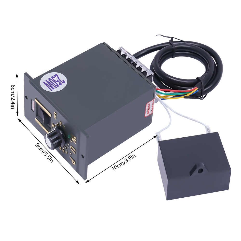 250W 110V AC Gear Reduction Motor Electric + Variable Speed Control Reversible