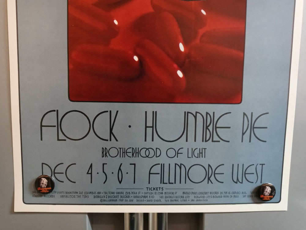 GratefuL Dead HumbLe Pie BG205-2 BiLL Graham FiLLmore PoSter