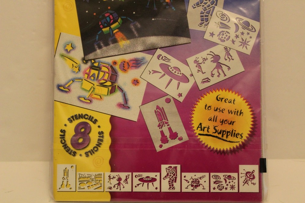 Color Workshop Stencil Pack Space 8 Stencils