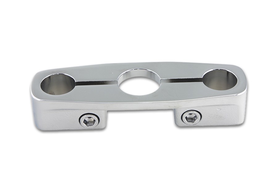 Chrome Plated Inline Triple Tree fits Harley Davidson