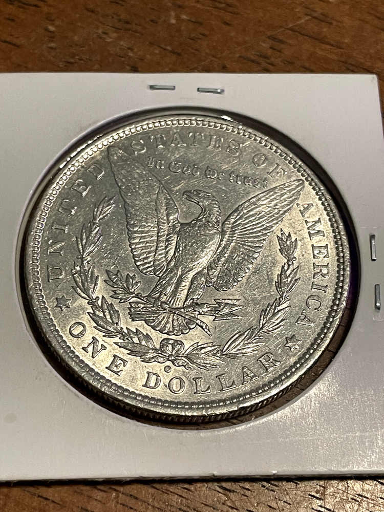 1880-o Morgan Silver Dollar. AU .