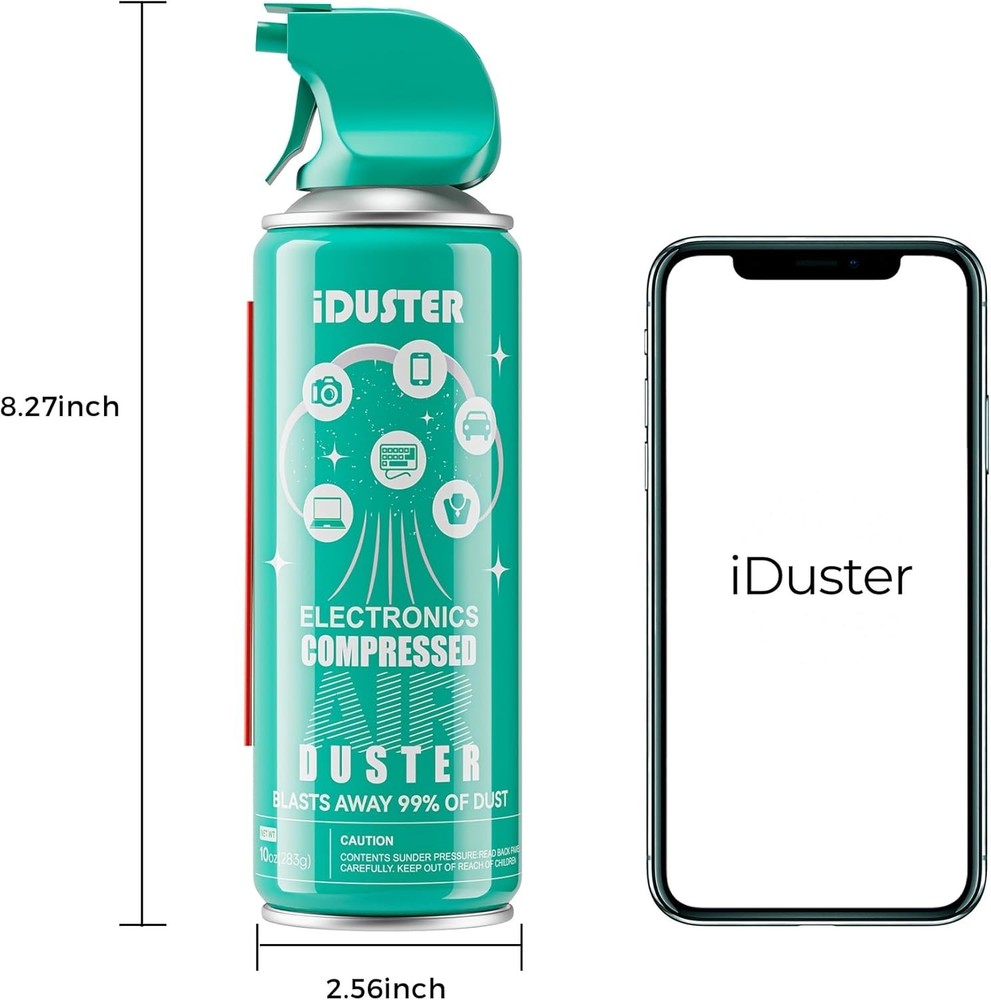 High-Pressure Air Duster 3-Pack - Perfect for Dusting Electronics & More