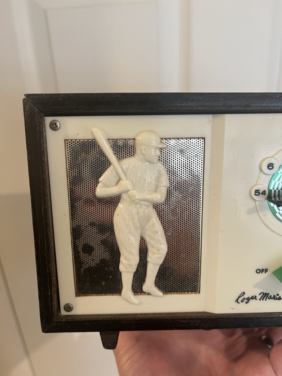Vtg Stellar Mickey Mantle & Roger Maris Baseball Tube Radio
