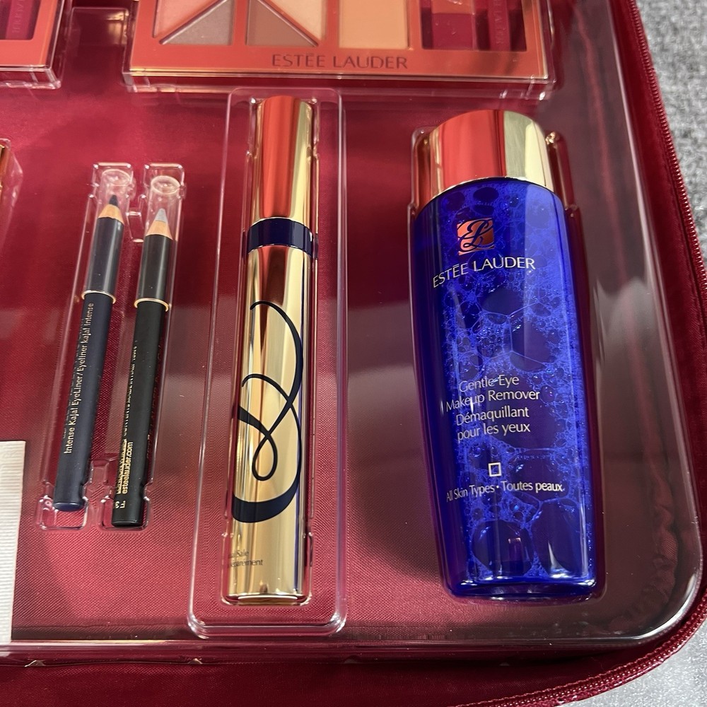 Estée Lauder Makeup Train Case Set – October 2008 – New – Sticky Case