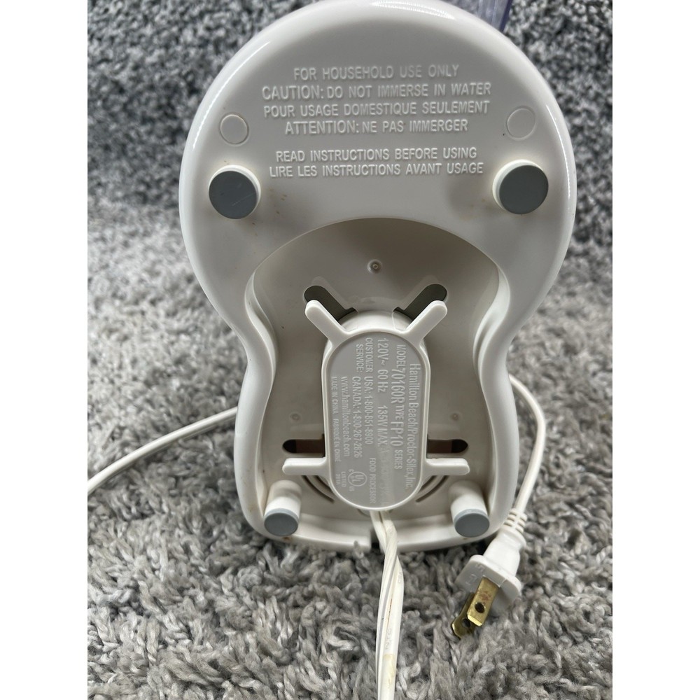 Hamilton Beach Chef Prep Food Processor Model 70160R 2 Speed Kitchen Gadget