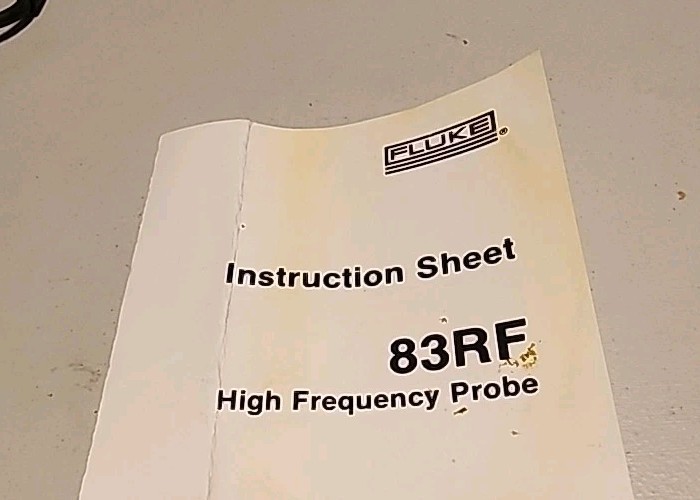 Fluke 83RF, High Freqency Probe w/ Case