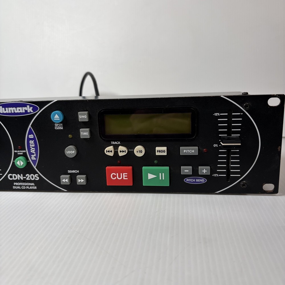 Numark CDN-20S Professional Dual CD Player Controller Unit Only Rack Mount