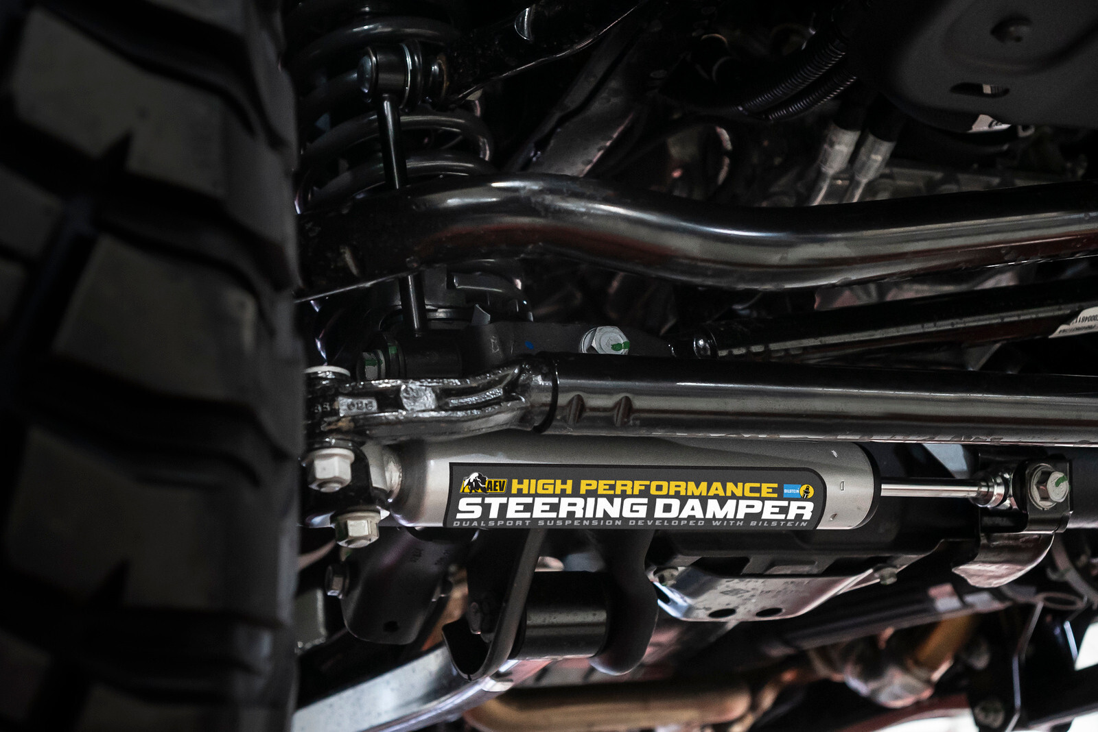 AEV Steering Damper Upgrade for 2018-2025 JL Wrangler/JT Gladiator