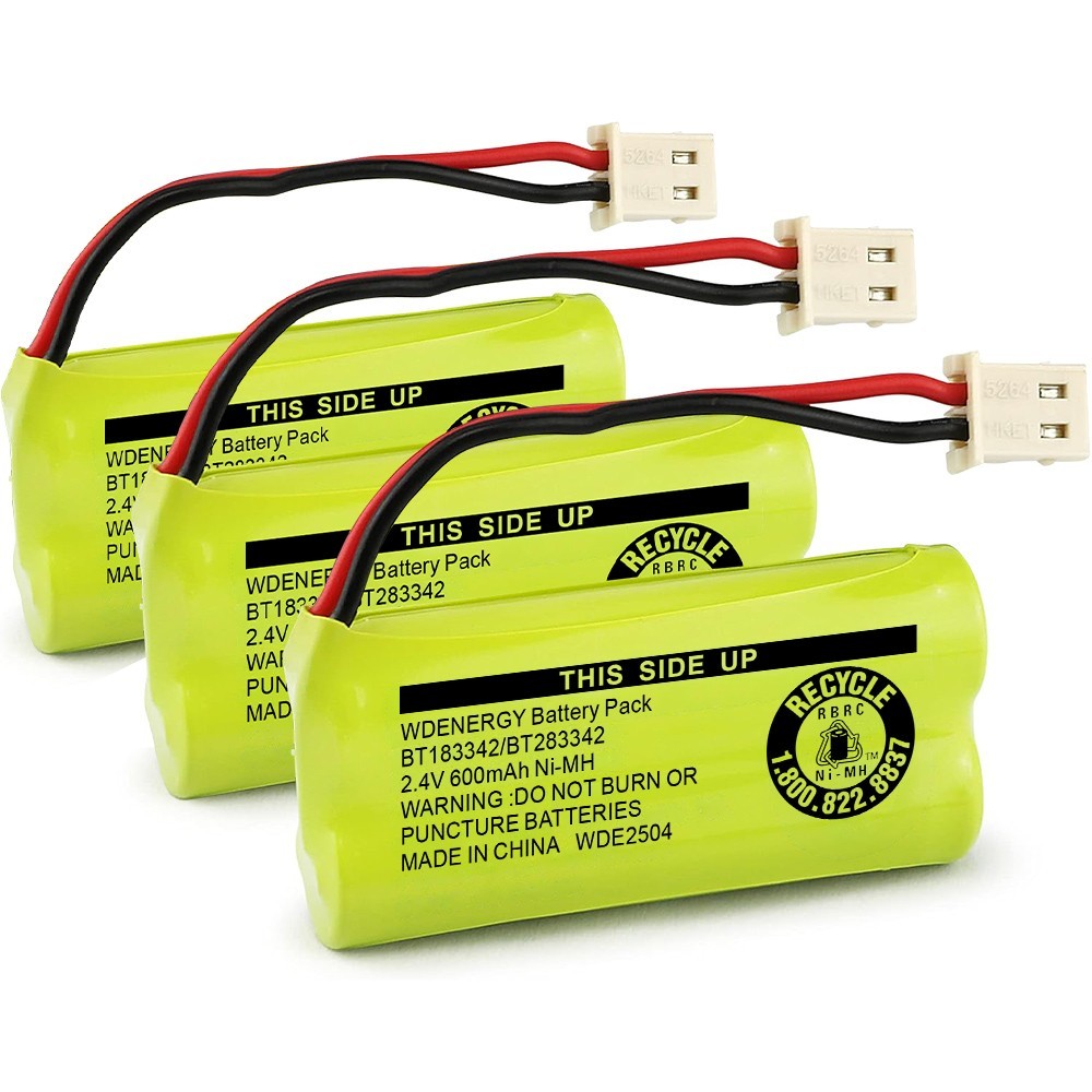 4pcs Battery Pack BT183342 BT283342 BT162342 For Vtech AT&T Home Cordless Phone