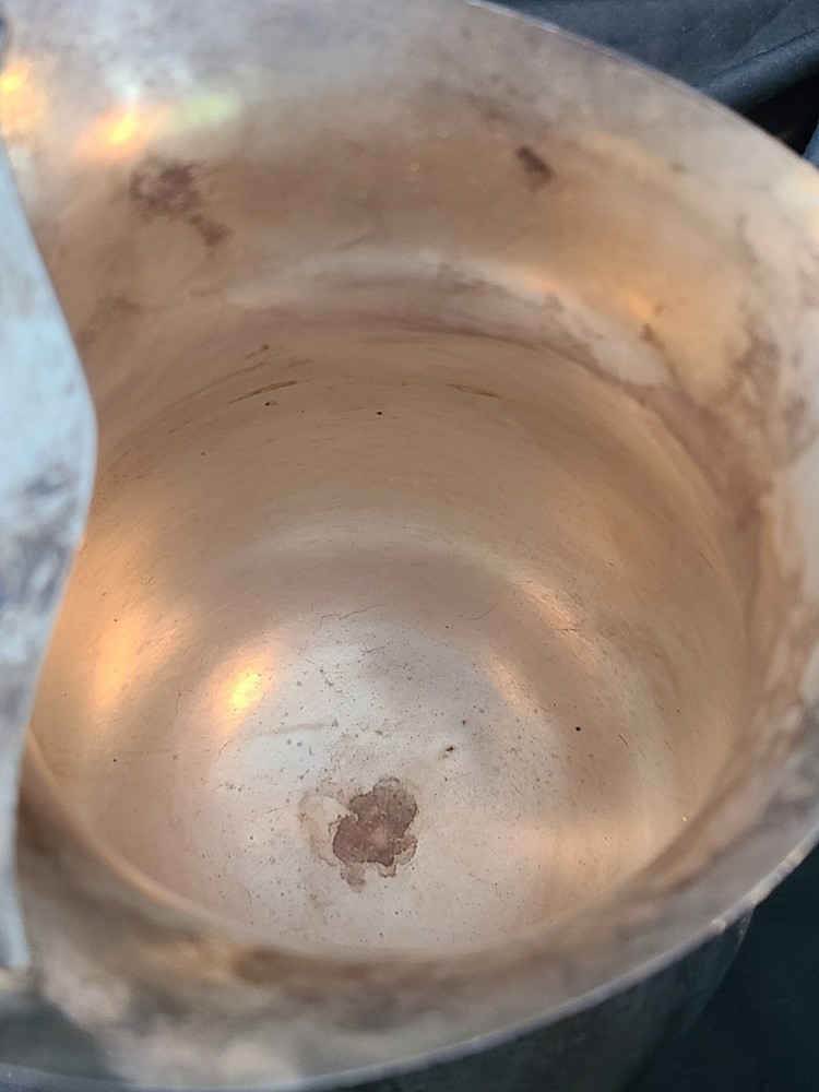 Vintage International Silver Co. footed Water Pitcher Silverplate