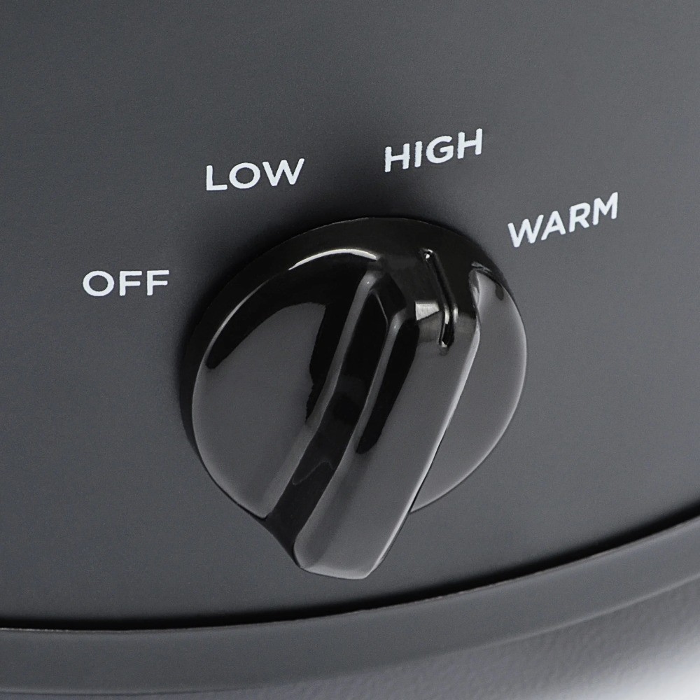 2 Qt Manual Slow Cooker, Matte Black