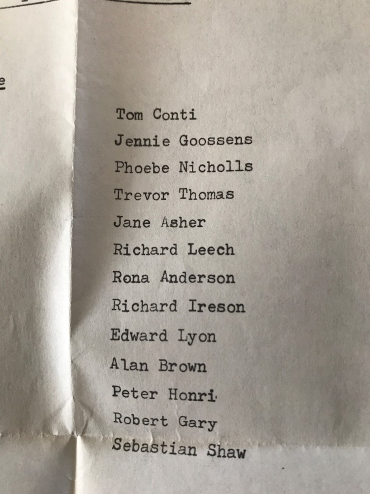 1978 Whose Life is it anyway? Tom Conti
