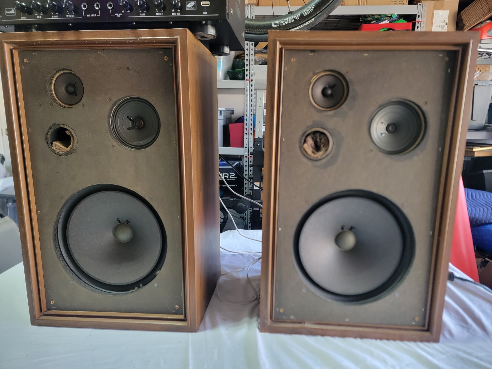 VINTAGE CORAL BX-1005 SPEAKERS TESTED, Rare. Pair