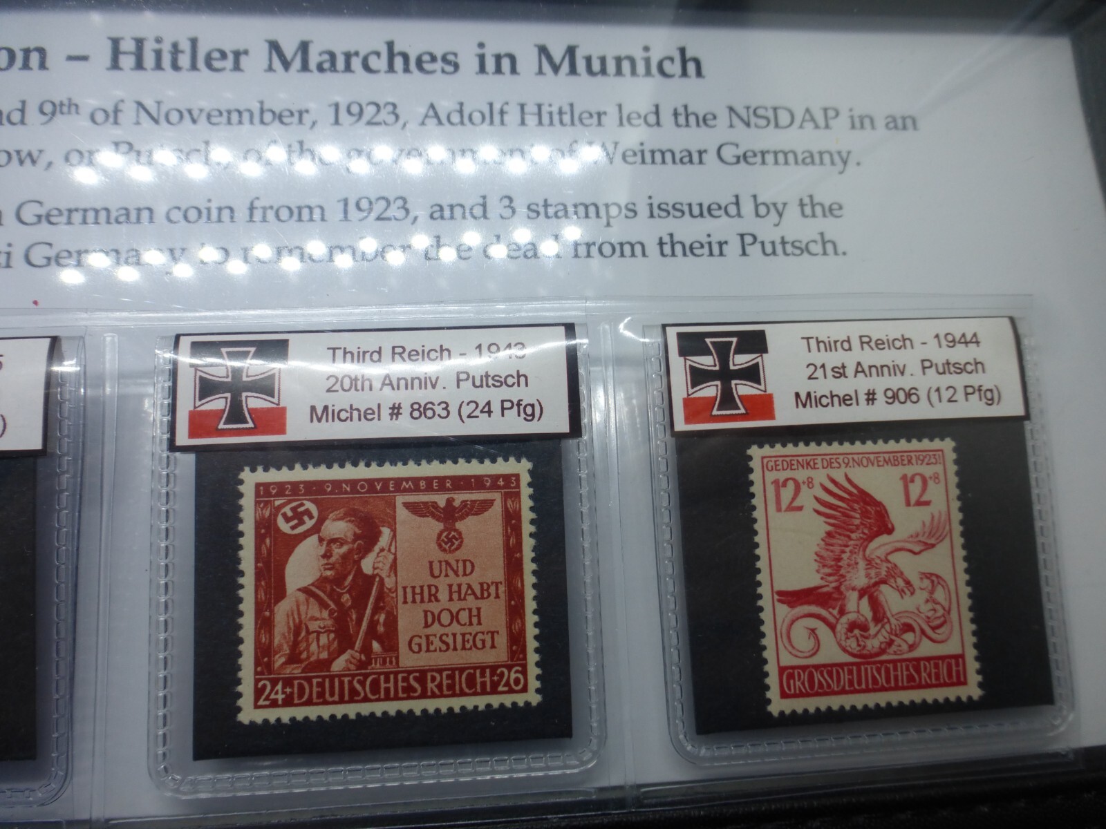 Nazi History Coin / Stamp Album *with COA* - Adolf Hitler's Insurrection, Putsch