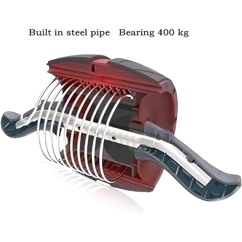 Ab Roller Wheel W/ Spring Resistance Ergonomic Handles Core Workout Equipment US