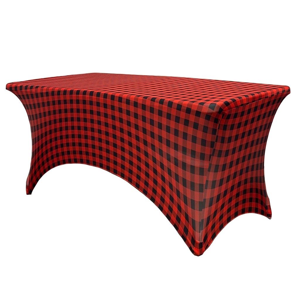 6 ft Rectangular Fitted Spandex Tablecloths, Party Folding Elastic Table Covers
