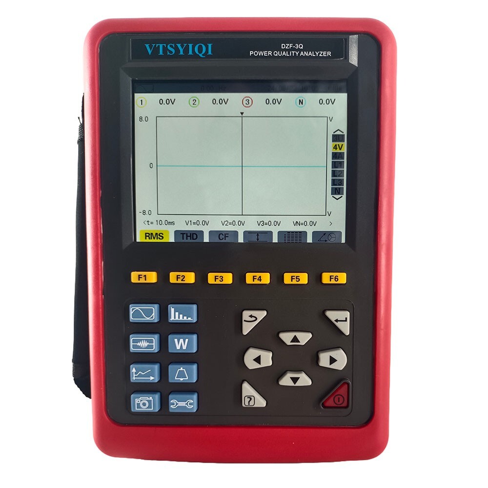 Three Phase Power Quality Analyzer Energy Quality Analyzer with Range 10mA~10A