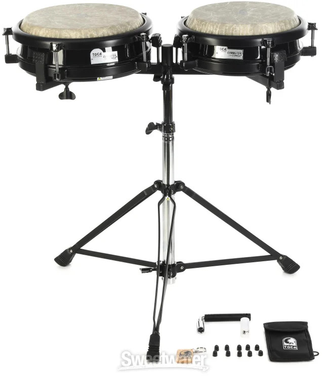 Toca Percussion Commuter Conga Set - Black