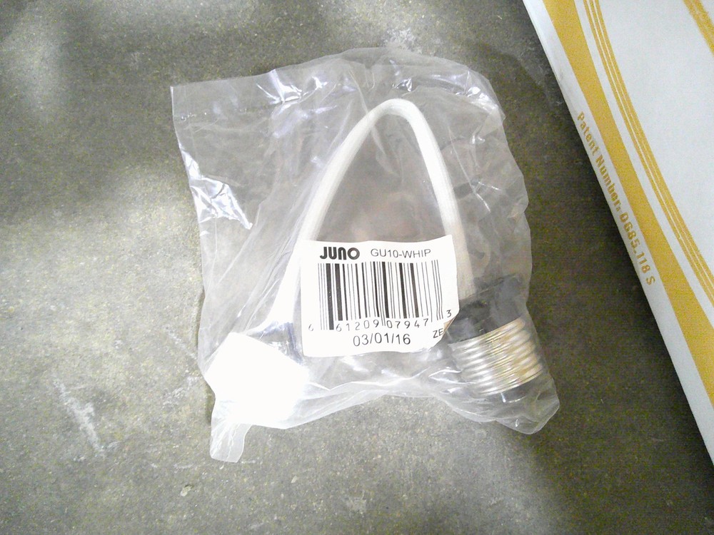 JUNO GU10WHIP Socket Adaptor Medium Base to GU10 Base Flexible Socket Adaptor