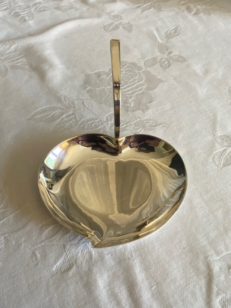 Three Crown Swedish Silver Plate Heart Shaped Candy/Nut/Olive Dish Royal Hickman