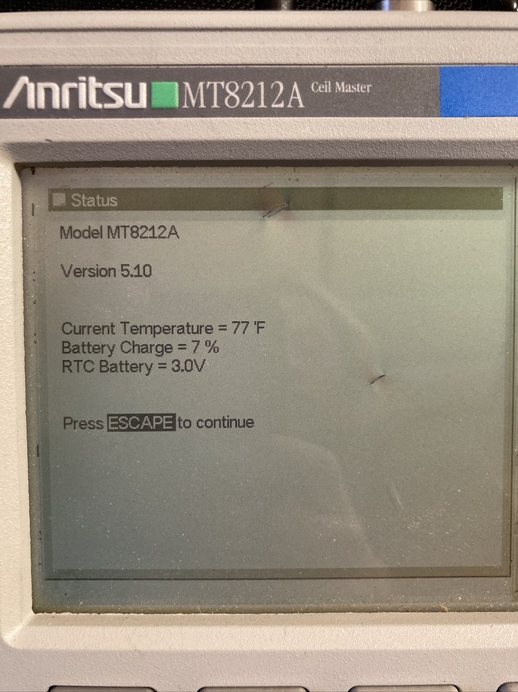 Anritsu MT8212A Cell Master