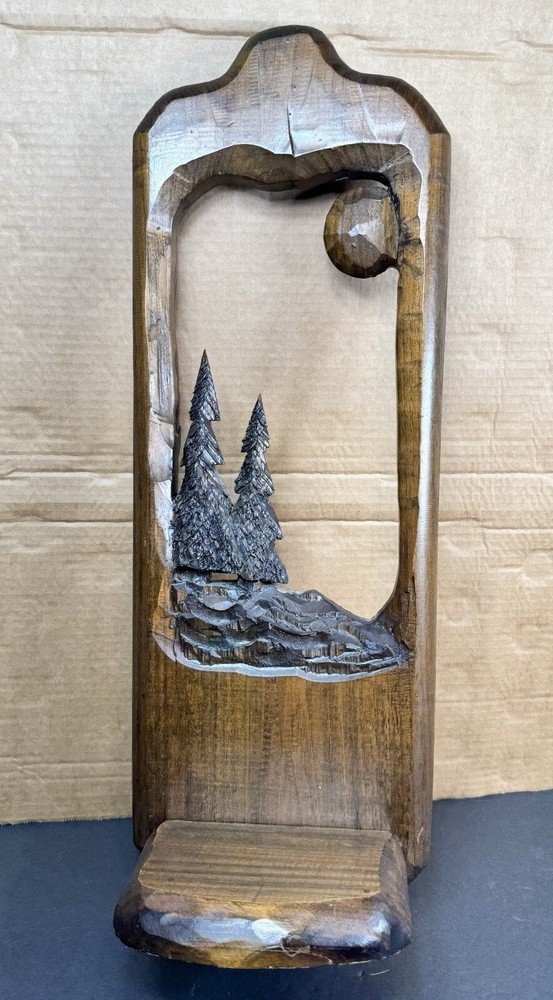 Hand Carved Tree Mirror Decorative Wall Decor