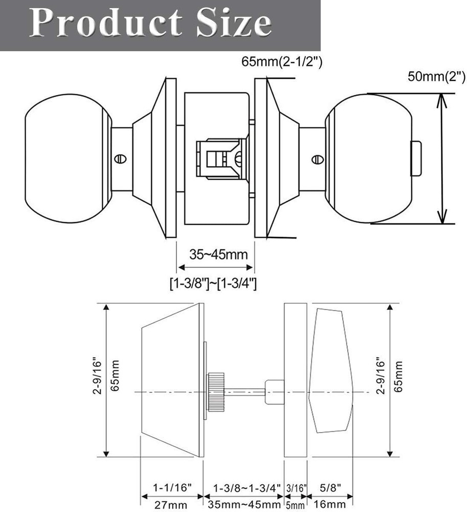 Entry Door Knobs Lock Set & Single Cylinder Deadbolt Combination Set Entry Door