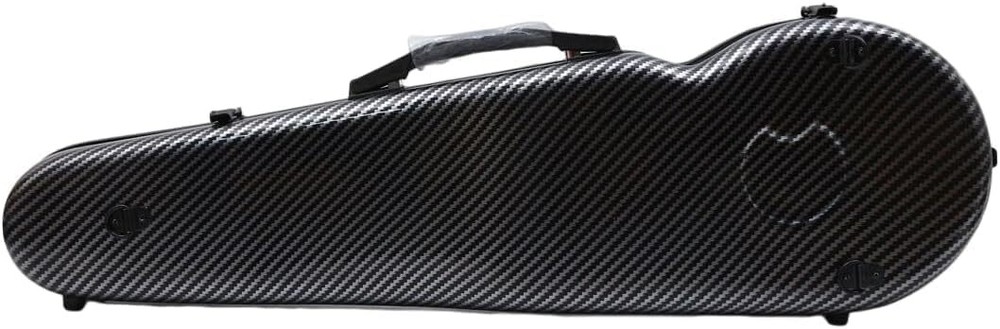 4/4 Violin Case Carbon Fiber Material Soft Thick Padding Hygrometer Light Case