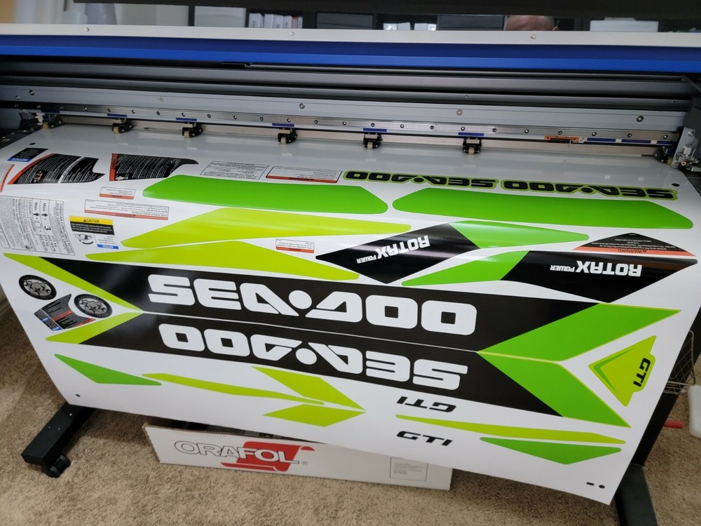 SEADOO GTI 2019 Graphics / Decal / Sticker GREEN