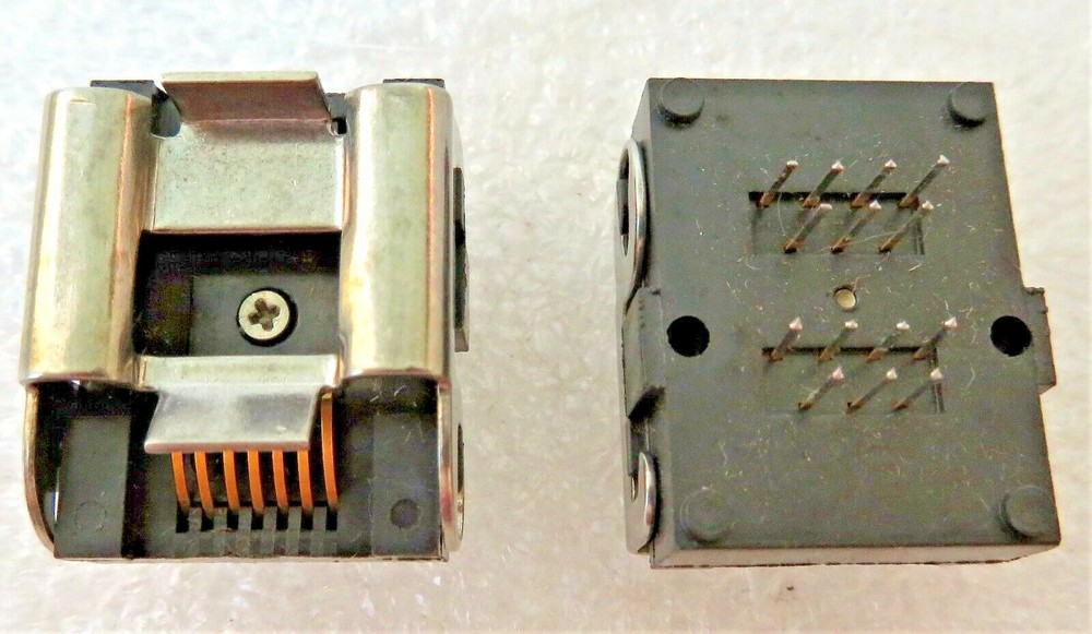 2-2608 TEXTOOL ZIF IC SOCKET FLAT-PACK NOS 14-PIN 2-PC LOT