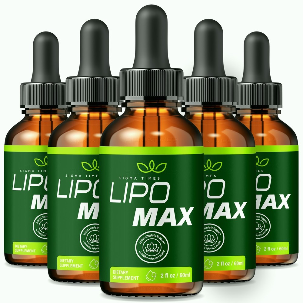 Lipo Max - Advanced LipoMax Fat-Burning Support for Weight Loss - 5 Pack