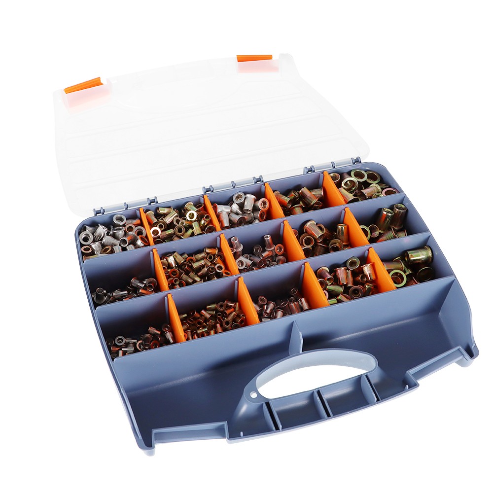 900pcs Rivet Nut Kit Rivnut Setting Tools Nut Setter Tool Hand Riveter