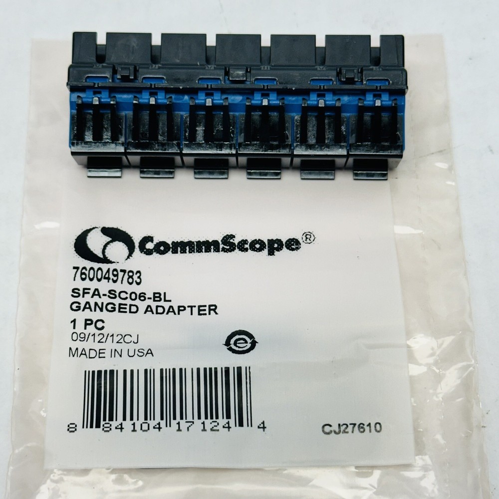 COMMSCOPE 760049783 / SFA-SC06-BL GANGED ADAPTER