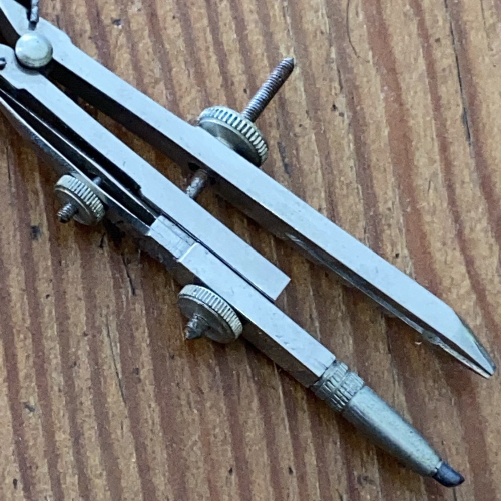 VINTAGE DRAWING COMPASSES 3 ITEMS THORNTON