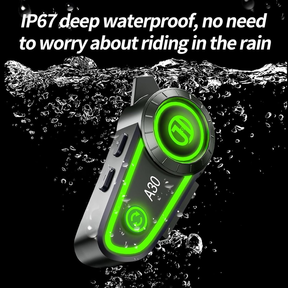 Motorcycle Helmet Speakers Bluetooth Headset Headphone Automatic A30