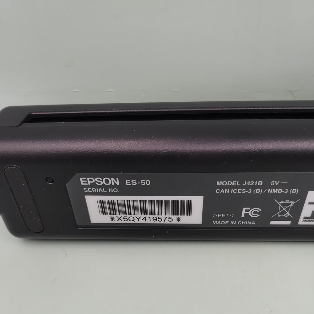 Epson ES-50 WorkForce Portable Document Scanner - Black