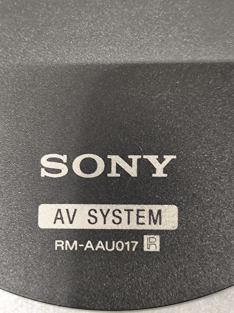 Sony AV System Remote RM-AAU017 - Tested, Fully Functional