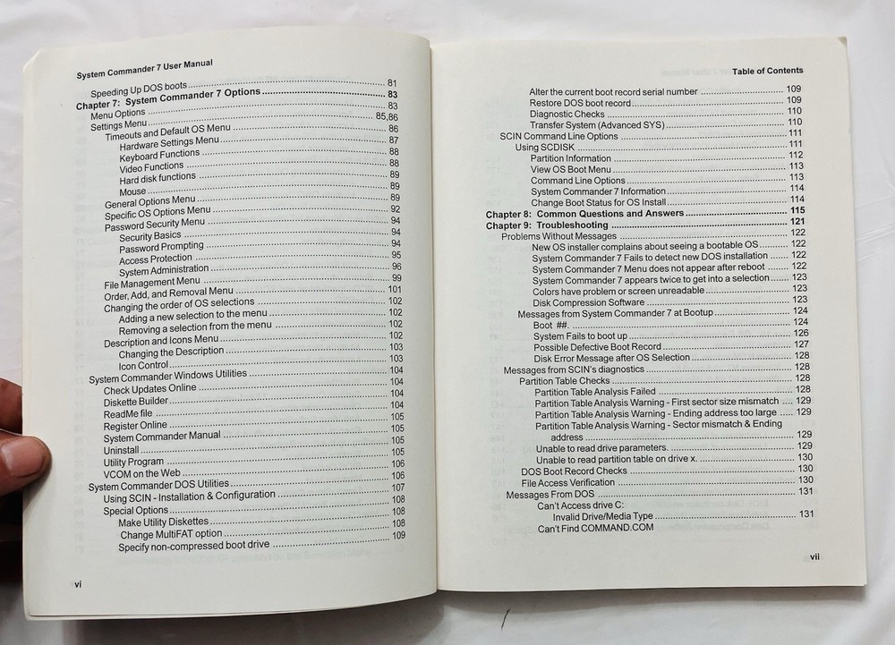 System Commander Version 7 User Manual VCOM Partitioning Guide Windows Linux PB