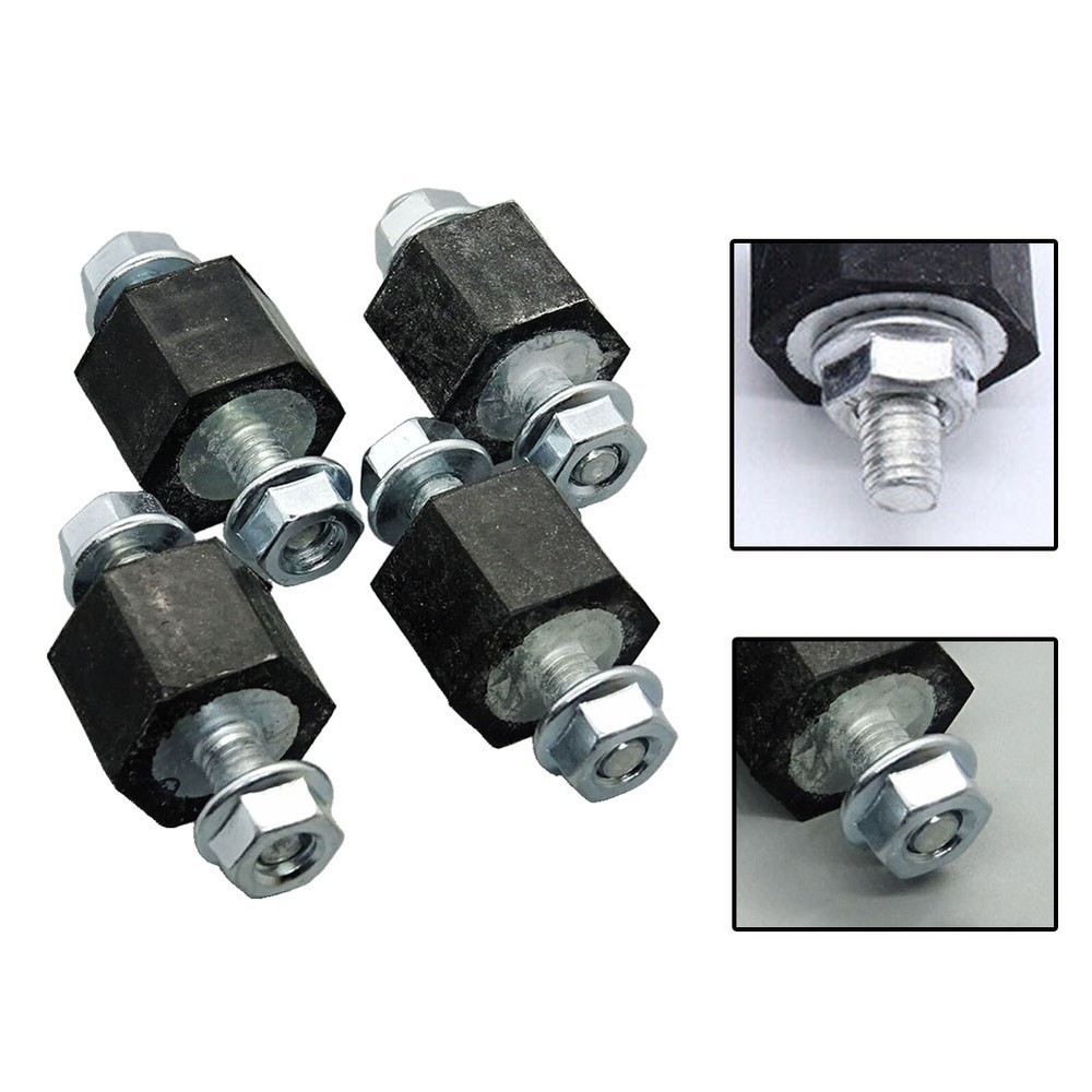 Black Rubber For buffer Pad with Nut Suitable for Multiple Applications