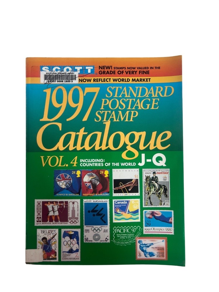 Scott 1997 Standard Postage Stamp Catalogue Vol. 4 J-Q