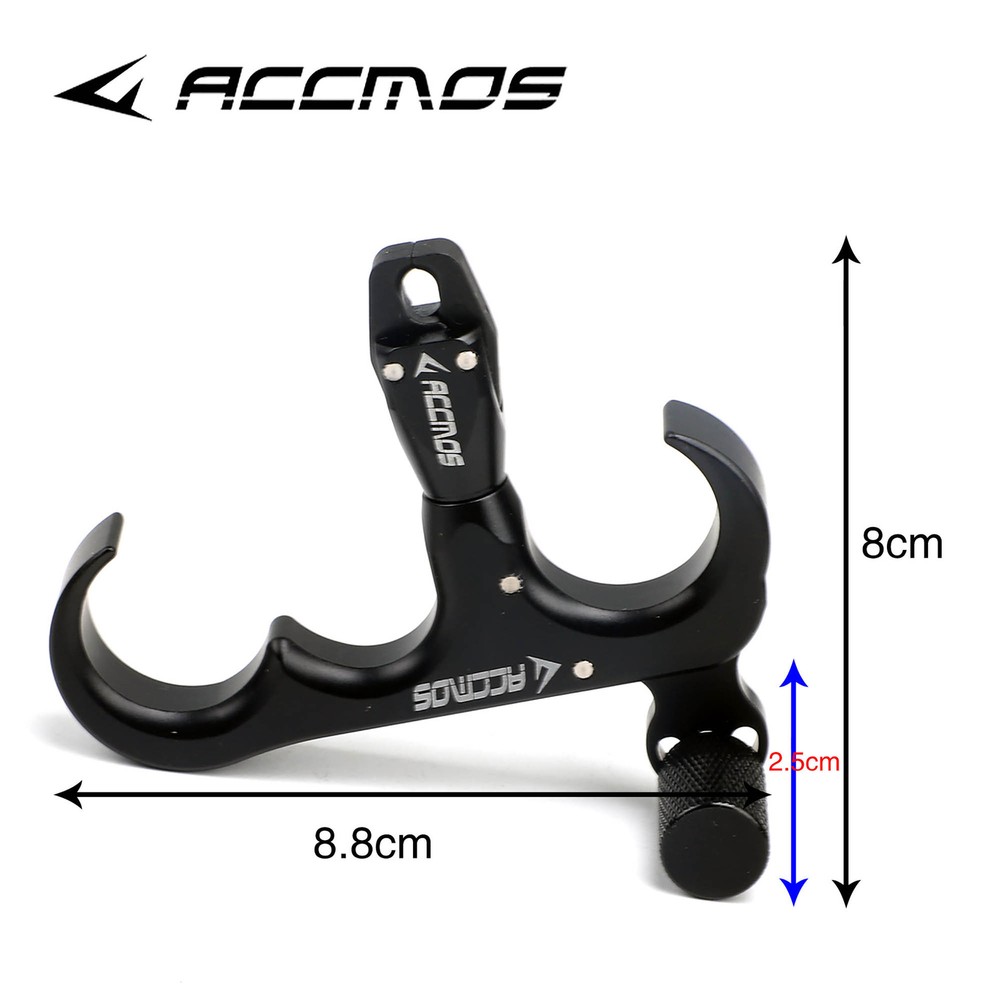 4 Finger Release Aids Thumb Trigger D Loop Ring Compound Bow Hunt Archery Shoot