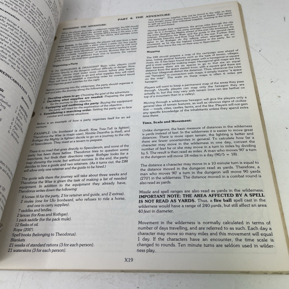 Expert Rulebook D&D basic TSR BECMI Dungeons Dragons First printing 1981