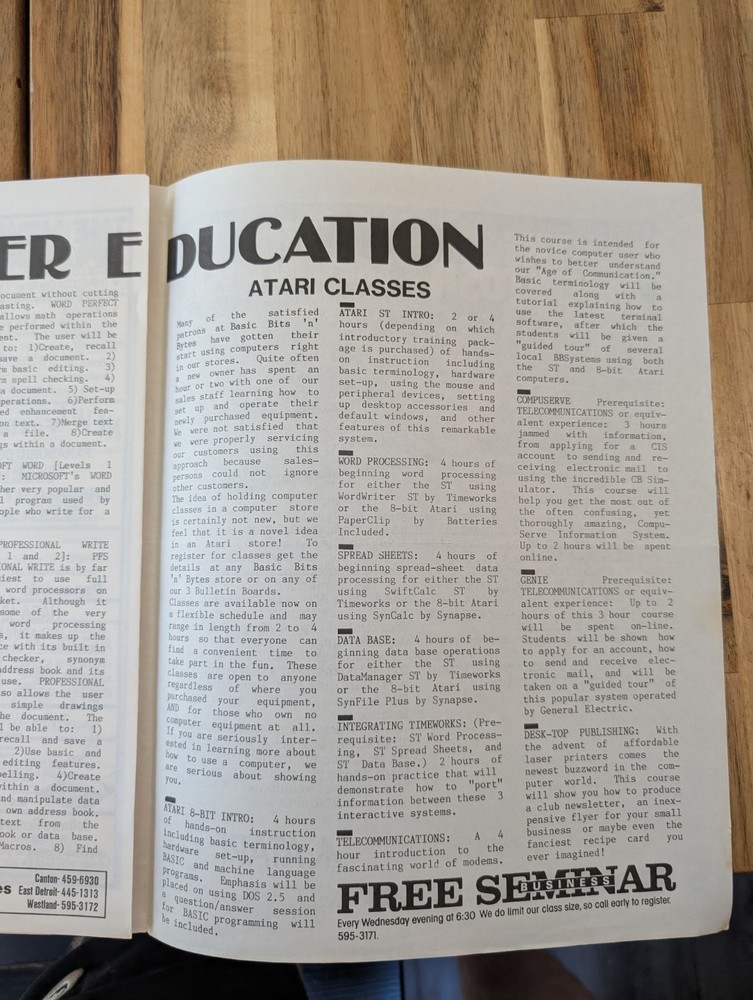 Basic Bits ‘N Bytes Newsletter, Bits Of Basic, September 1987