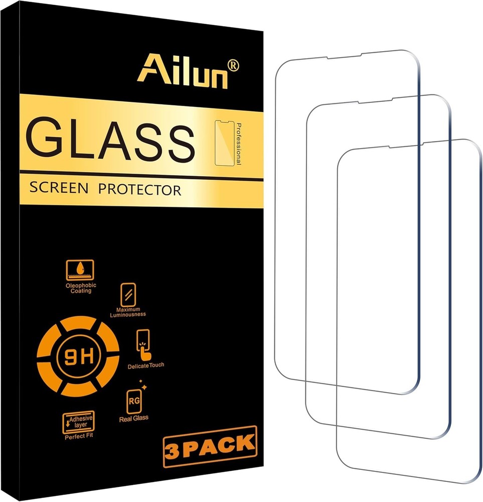 Apple IPhone 14 Screen Protector Tempered Glass HD Clear Anti Scratch Saver 3Pc
