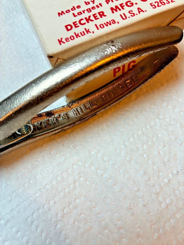 Pig Ring Tool, Decker's Hill Ringer w some rings