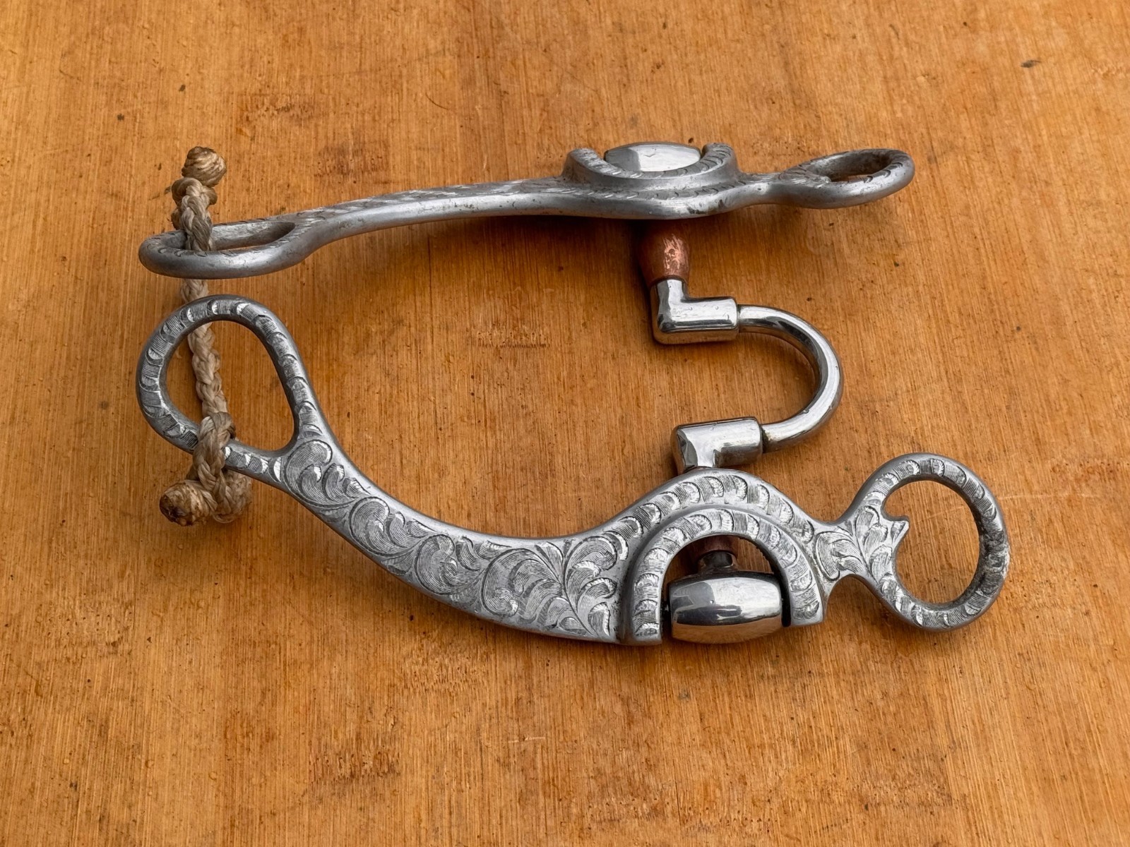 FG Reining Collection Copper Correction Port Bit w Engraved Aluminum Cheeks ~ 5"