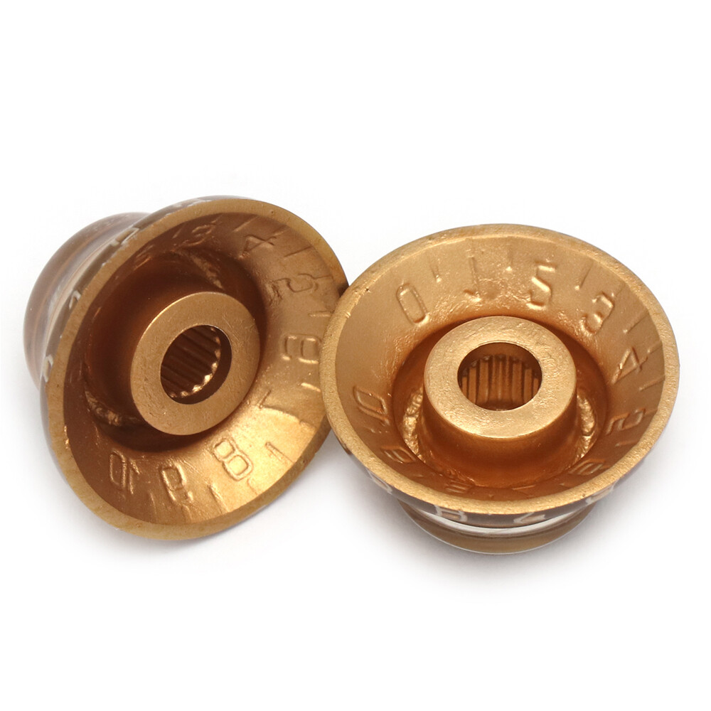 Guitar Speed Control Knobs Volume Tone Knobs Top Hat Knob for LP SG ES Gold 4Pcs